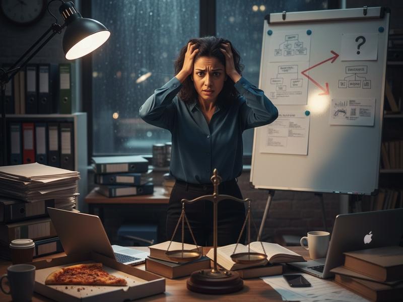 Indecisiveness and Poor Judgment  Weak Mercury effect: Person standing at a foggy crossroads, symbolizing indecisiveness and poor judgment in astrology