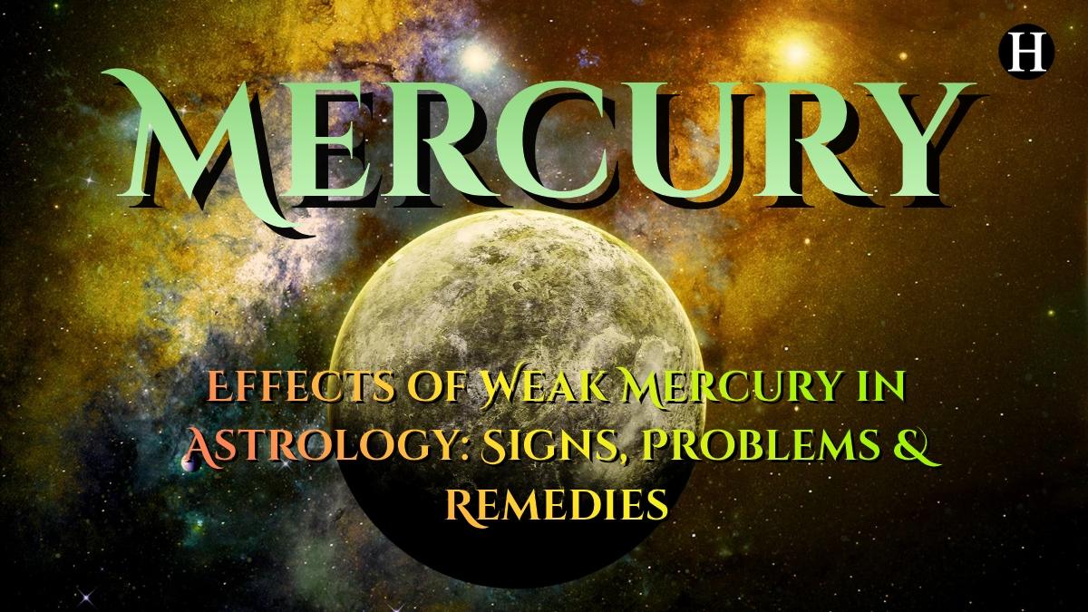 weak mercury effects in astrology